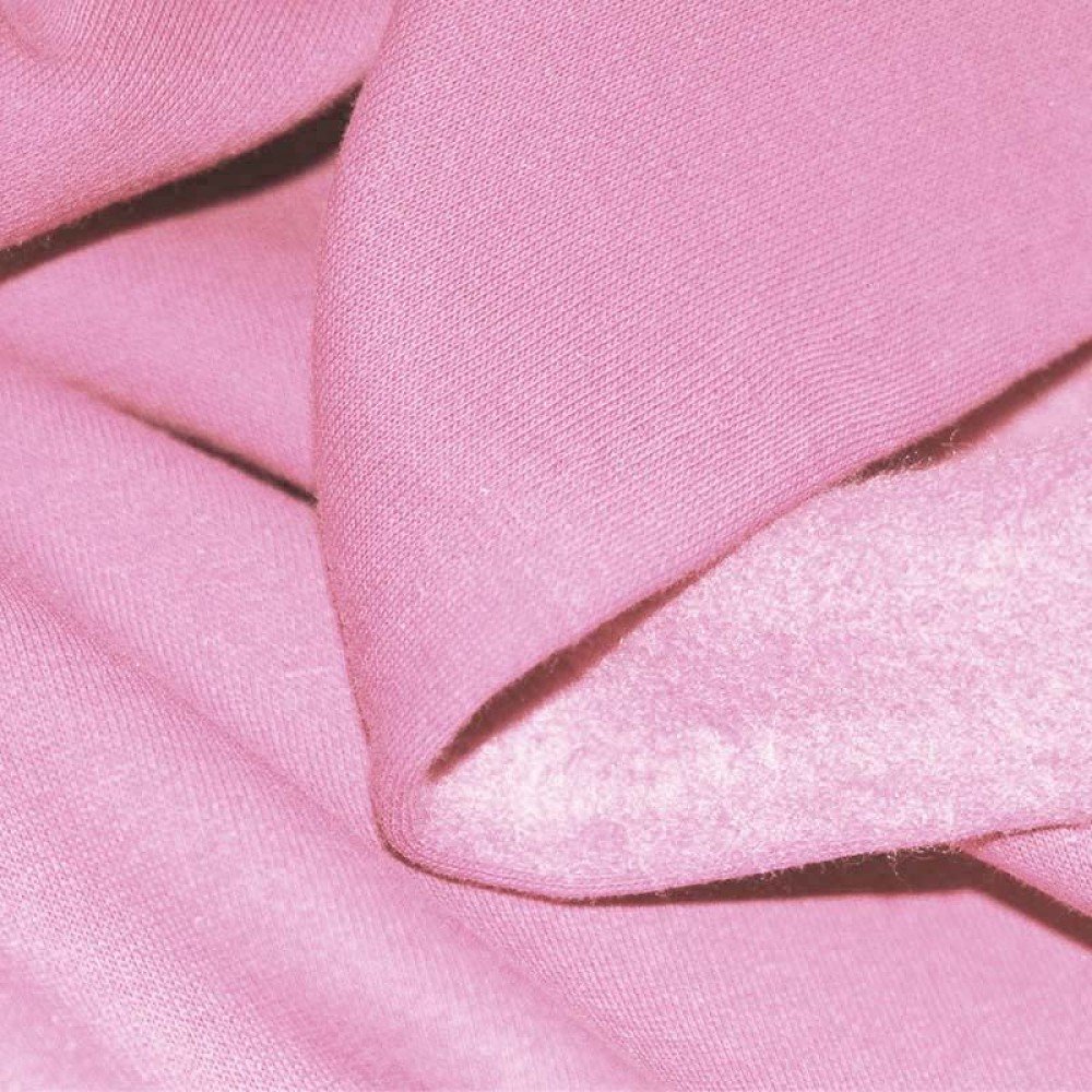 Tessuto Felpa Cotone Rosa
