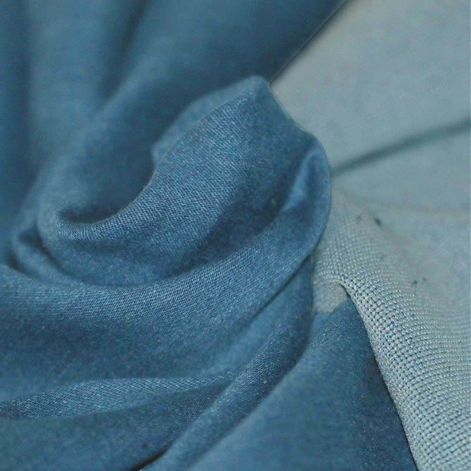 Knitted Jeans Fabric Light Blue - (Jeans Fabric Cotton)