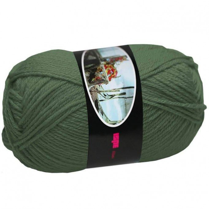 Knitting Wool ISPE Needle Size 4 Dark Green - (Wool Knitting Yarn Needle Size 4)