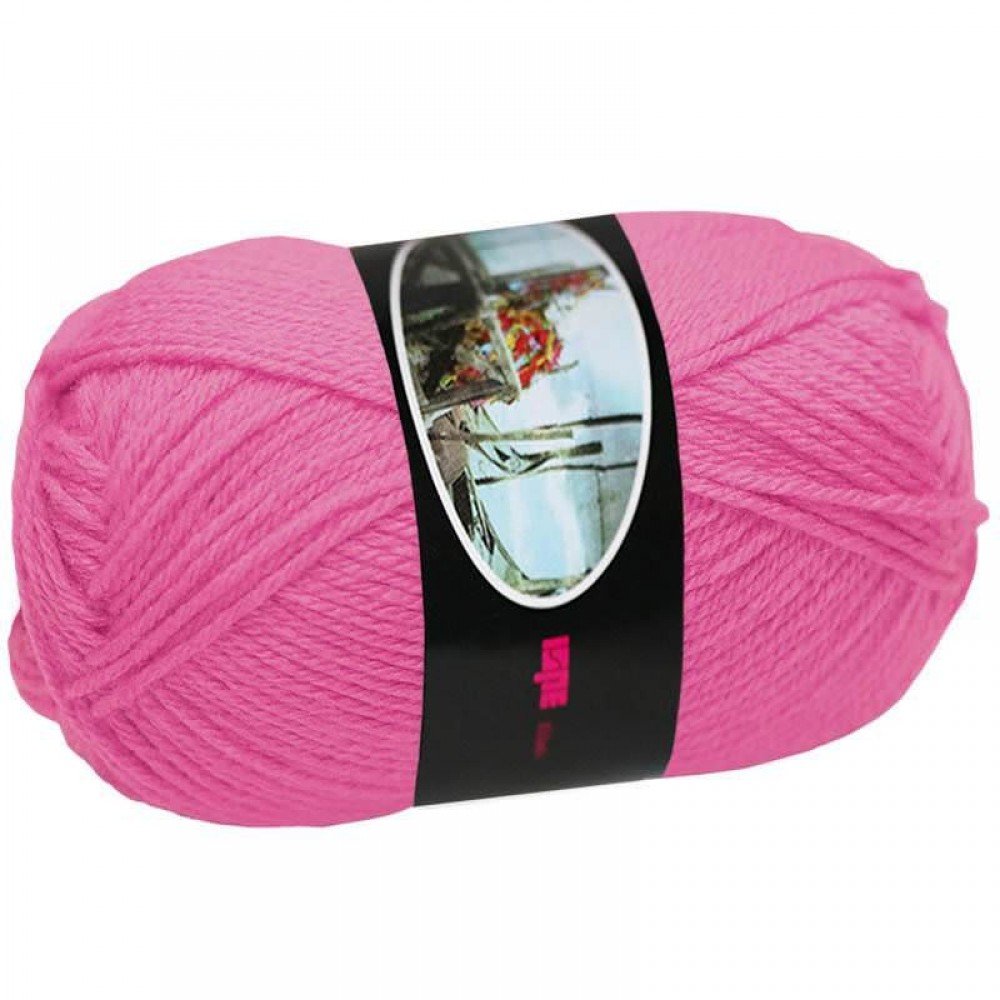 Knitting Wool ISPE Needle Size 4 Hot Pink