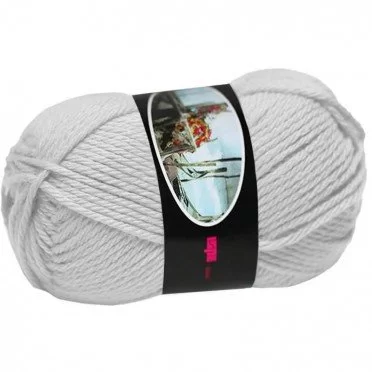 Fils à Tricoter Laine ISPE Aiguilles 5,5 - 6 Gris Clair - (Fils à Tricoter De Laine Aiguilles 5,5 - 6)