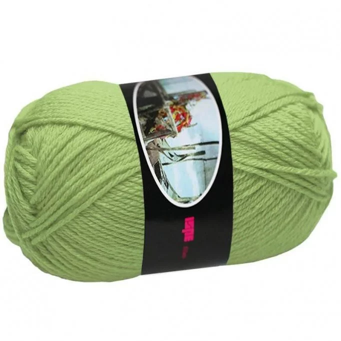 Strickwolle ISPE Nadelstärke 4 Lime - (Wolle Strickgarn Nadel Größe 4)