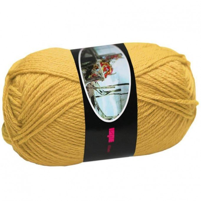 Knitting Wool ISPE Needle Size 4 Mustard - (Wool Knitting Yarn Needle Size 4)