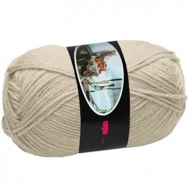 Strickwolle ISPE Nadelstärke 4 Kiesel  - (Wolle Strickgarn Nadel Größe 4)