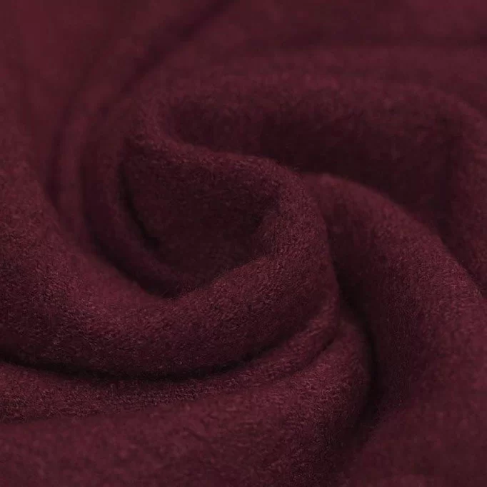 Boiled Wool Fabric Bordeaux - (Boiled Wool Fabric)