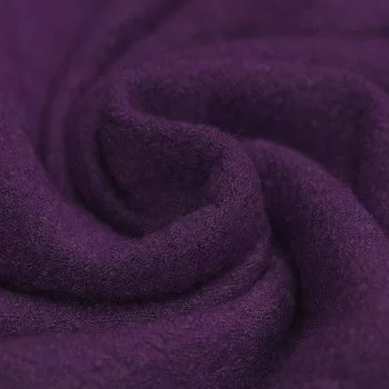 Tissu Laine Bouillie Violet  Tissu Laine Bouillie Violet