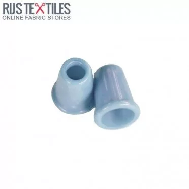 Koordeindjes Kunstof 13mm Licht Blauw - (Koordstoppers)