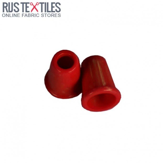 Koordeindjes Kunstof 13mm Donker Rood - (Koordstoppers)