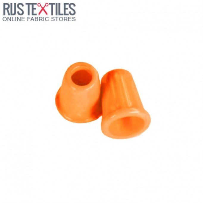 Cord Ends Plastic 13mm Orange - (Cord Locks)