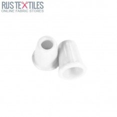 Cord Ends Plastic 13mm White