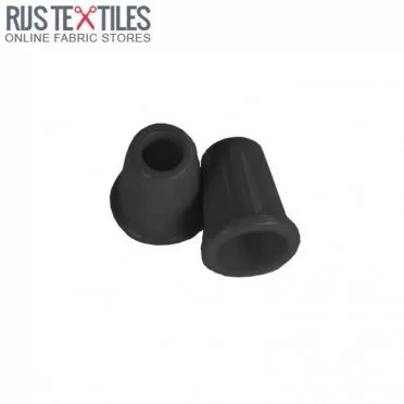 Koordeindjes Kunstof 13mm Zwart - (Koordstoppers)
