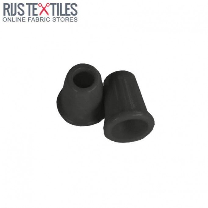 Embout Terminal De 13mm Noir - (Bloquer Les Cordons)