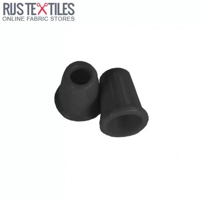Embout Terminal De 13mm Noir - (Bloquer Les Cordons)