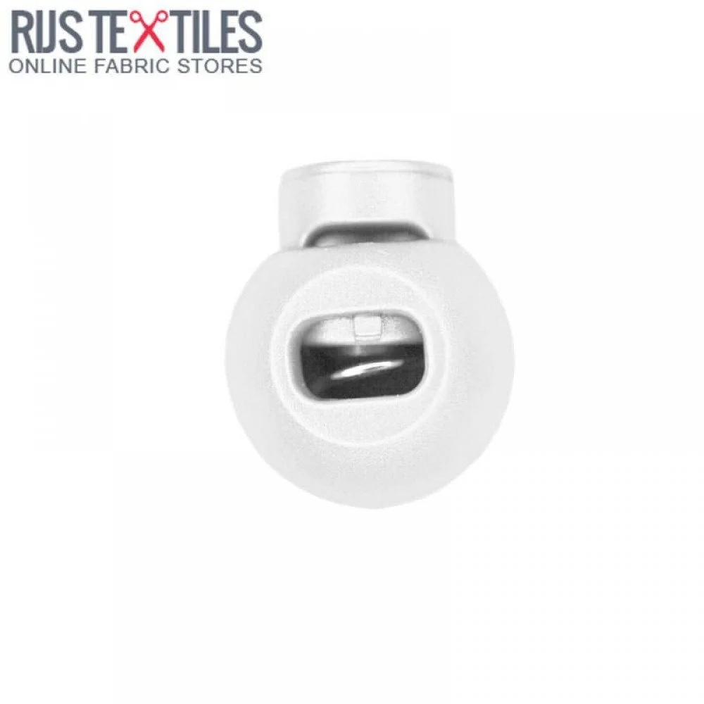 Cord Locks Plastic 15mm White