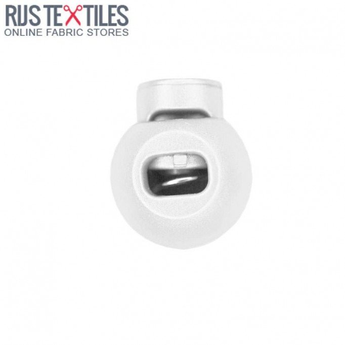 Fermacorda Plastica 15mm Bianco | Rijs Textiles