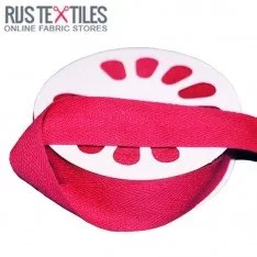 Keperband Katoen Fuchsia 25mm