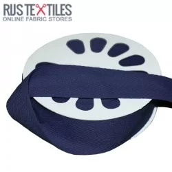 Cotton Twill Ribbon Navy 25mm Cotton Twill Ribbon Navy 25mm