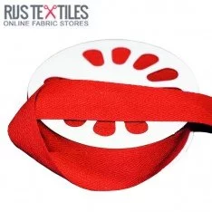 Keperband Katoen Rood 25mm