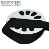 Cotton Twill Ribbon Black 25mm