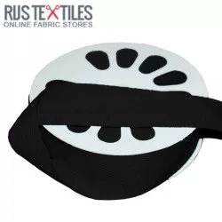 Twillbånd Bomuld Sort 25mm Twillbånd Bomuld Sort 25mm