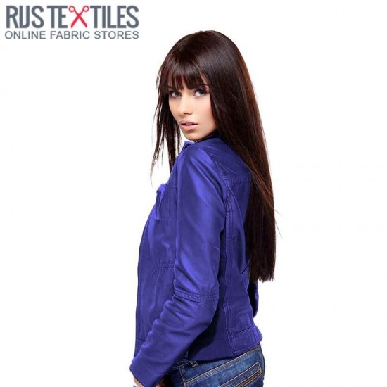 Leather Fabric Cobalt Leather Fabric Cobalt