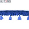 Quasten Borte Kobalt 5cm