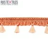 Quasten Borte Orange 5cm