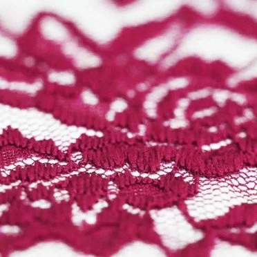 Tessuto Pizzo Stretch Fucsia - (Pizzo Tessuto)