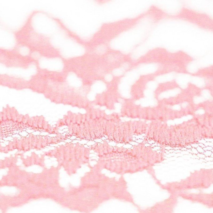 Koronka Elastyczna Różowy | Rijs Textiles