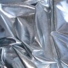 Lamé Stof Stretch Zilver