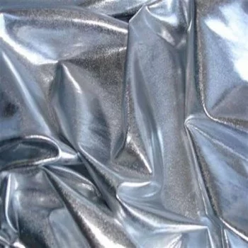 Tissu Lamé Stretch Argent  Tissu Lamé Stretch Argent