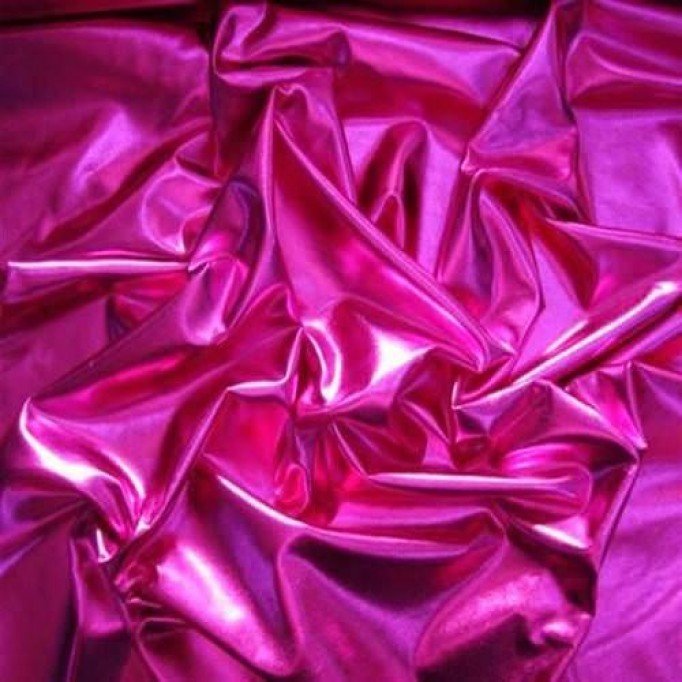 Lamé Stof Stretch Fuchsia - (Lame Stoffen )