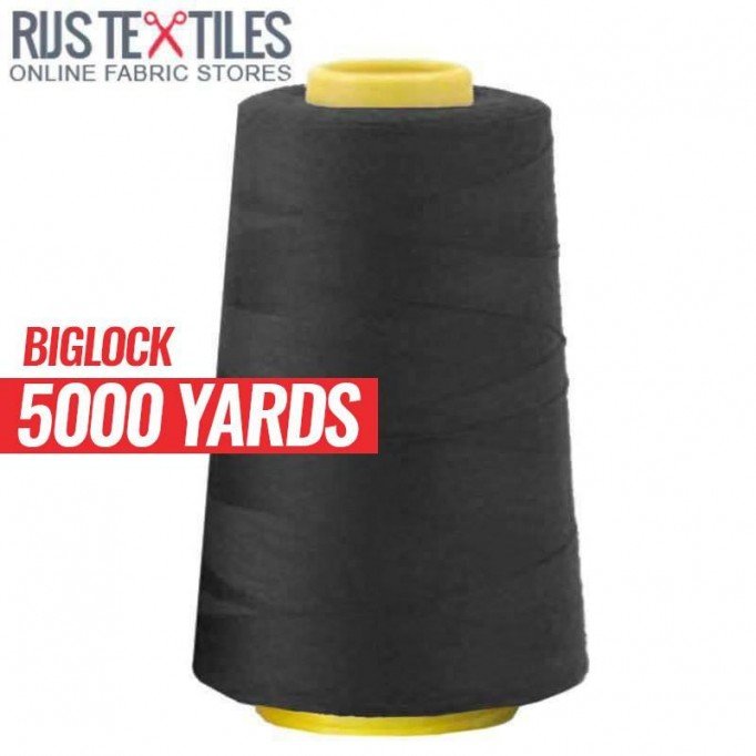 Lockgaren Zwart 5000 Yards  - (Naaigaren)
