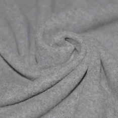Tissu Caban Gris Clair Mêlée