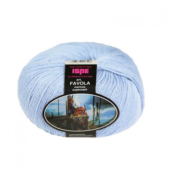 Baby Filato In Lana Merino ISPE Ago Spessore 2 - 2,5 Blu Chairo  - (Lana Per Neonati / Filati Per Neonati Ago Spessore 2 - 2,5)