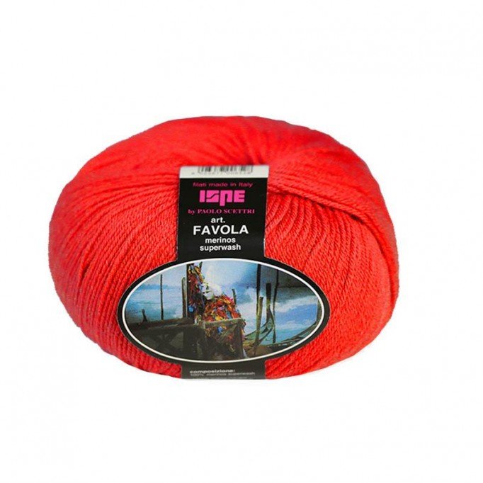 Baby Merino Superwash ISPE Naalddikte 2 - 2,5 Rood - (Babywol / Babygaren Naalddikte 2 - 2,5)