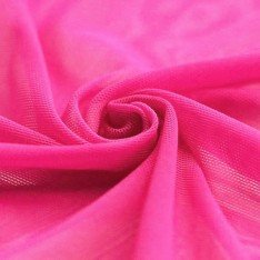 Mesh Fabric Stretch Fluor Pink