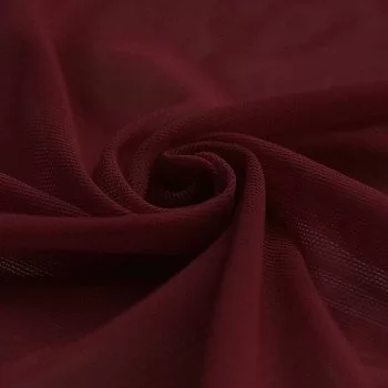 Mesh Stoff Stretch Bordeaux  Mesh Stoff Stretch Bordeaux