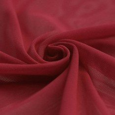 Mesh Stoff Stretch Dunkelrot