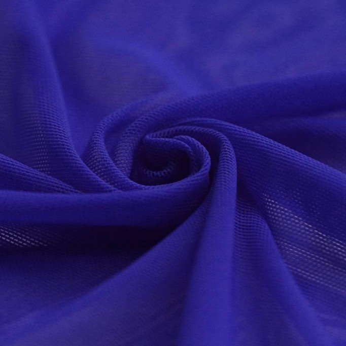 Tissu Mesh Stretch Bleu Royal Foncé - (Tissu Mesh Stretch)