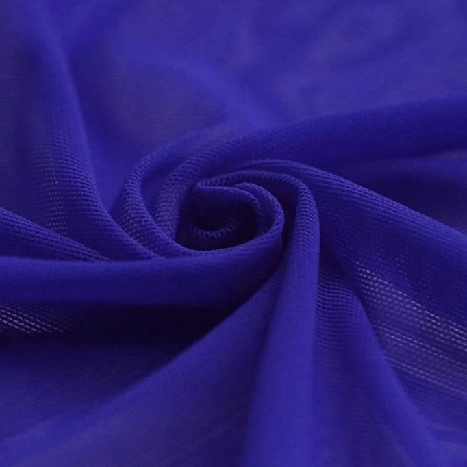 Mesh Stof Stretch Koningsblauw - (Net Stof Stretch (Mesh))