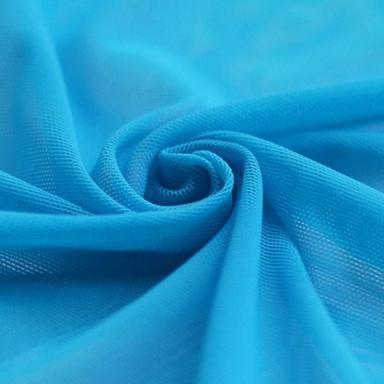 Mesh Fabric Stretch Aqua Mesh Fabric Stretch Aqua