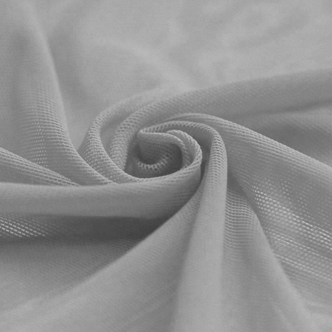 Tissu Mesh Stretch Gris - (Tissu Mesh Stretch)