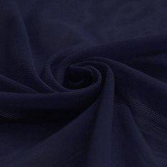 Mesh Fabric Stretch Navy