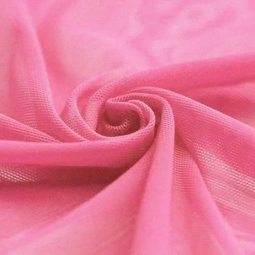 Tissu Mesh Stretch Rose - (Tissu Mesh Stretch)