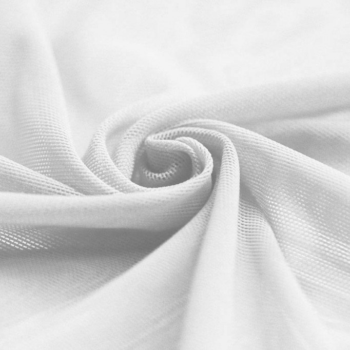 Tissu Mesh Stretch Blanc - (Tissu Mesh Stretch)