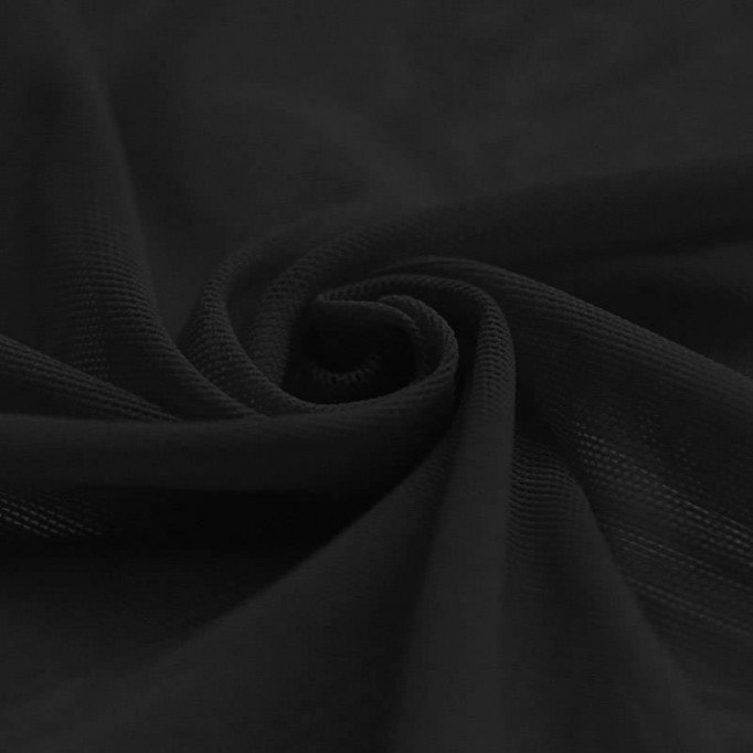 Mesh Stoff Stretch Schwarz  - (Mesh Stretch Stoffe)