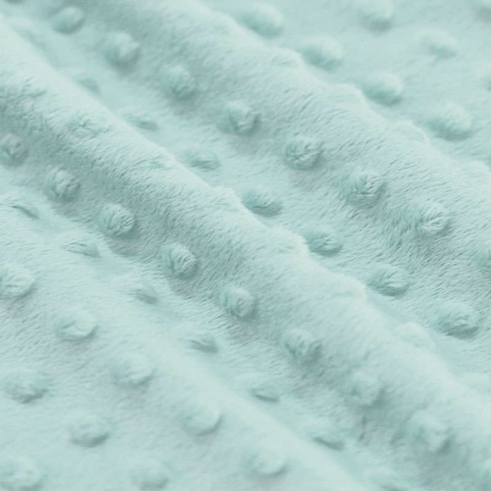 Minky Fleece Stoff Meer Grün