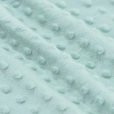 Tessuto Minky Pile Verde Mare