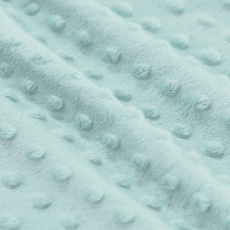 Minky Fleece Stof Zeegroen